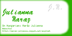 julianna maraz business card